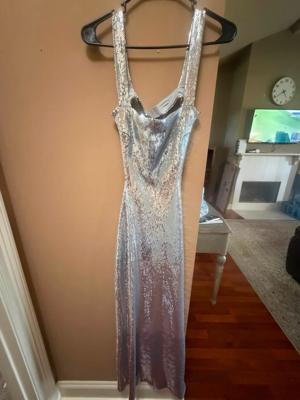 Meshki Adoria Sequin Cut Out Maxi Dress